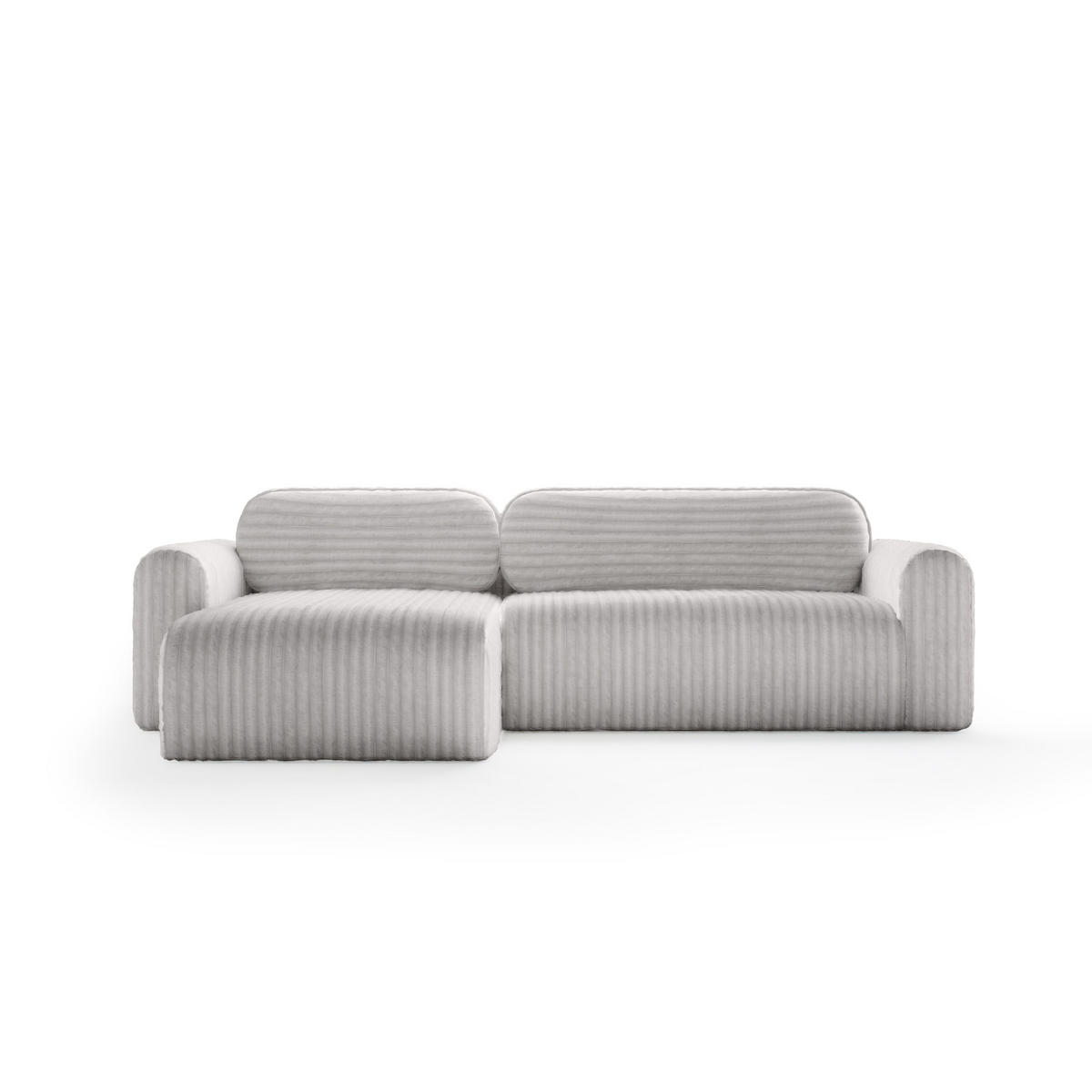 ECKSOFA mit Schlaffunktion Pablitto, Grau - Grau, Textil (286/100cm) - Meblito