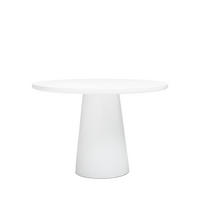 ESSTISCH - Betonzement - Weiss - Weiß, Stein (110/110/75cm) - Drawer