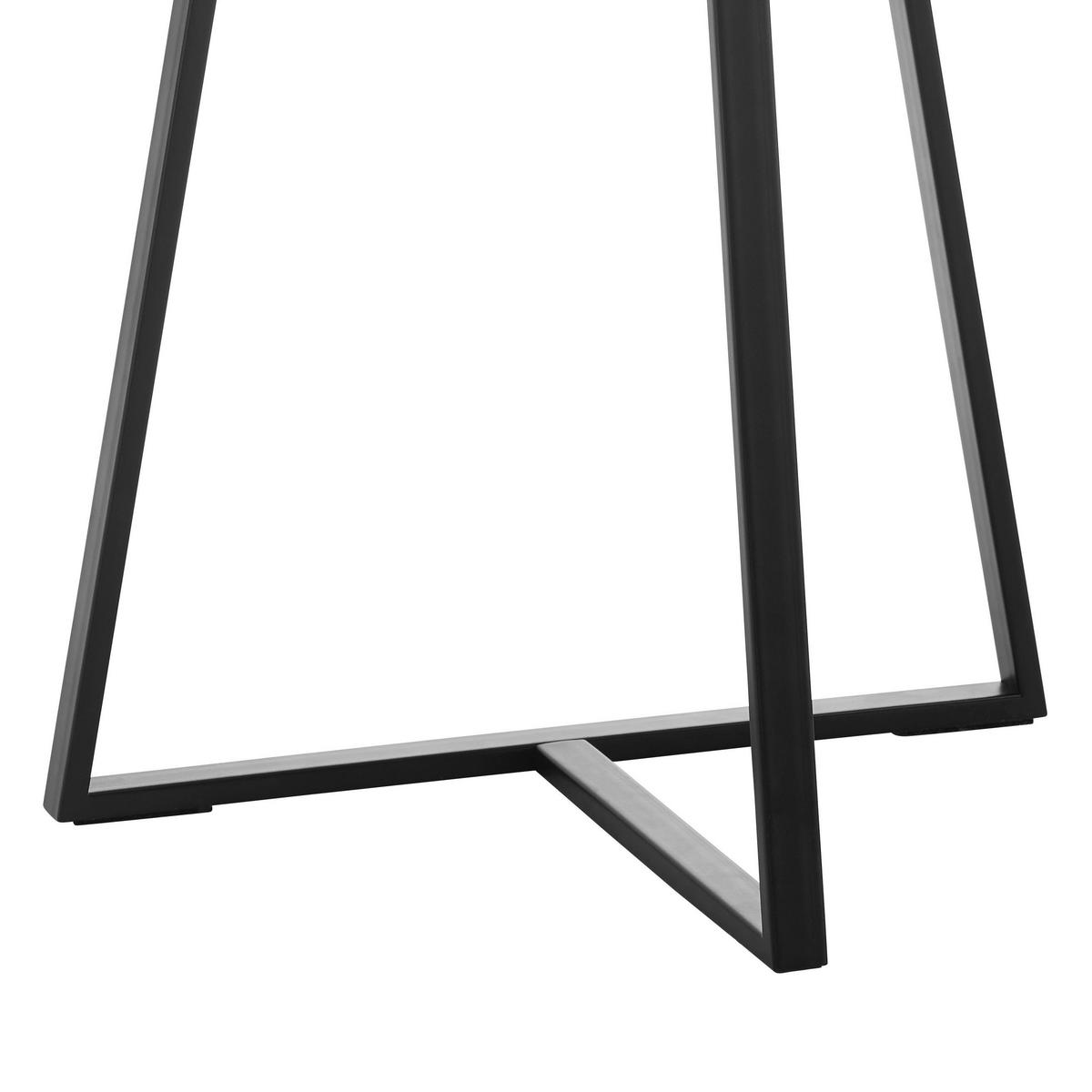 COUCHTISCH Silvia Weiß/Marmoroptik Rund - Weiß, Holzwerkstoff (45/45/45cm) - Bessagi Home