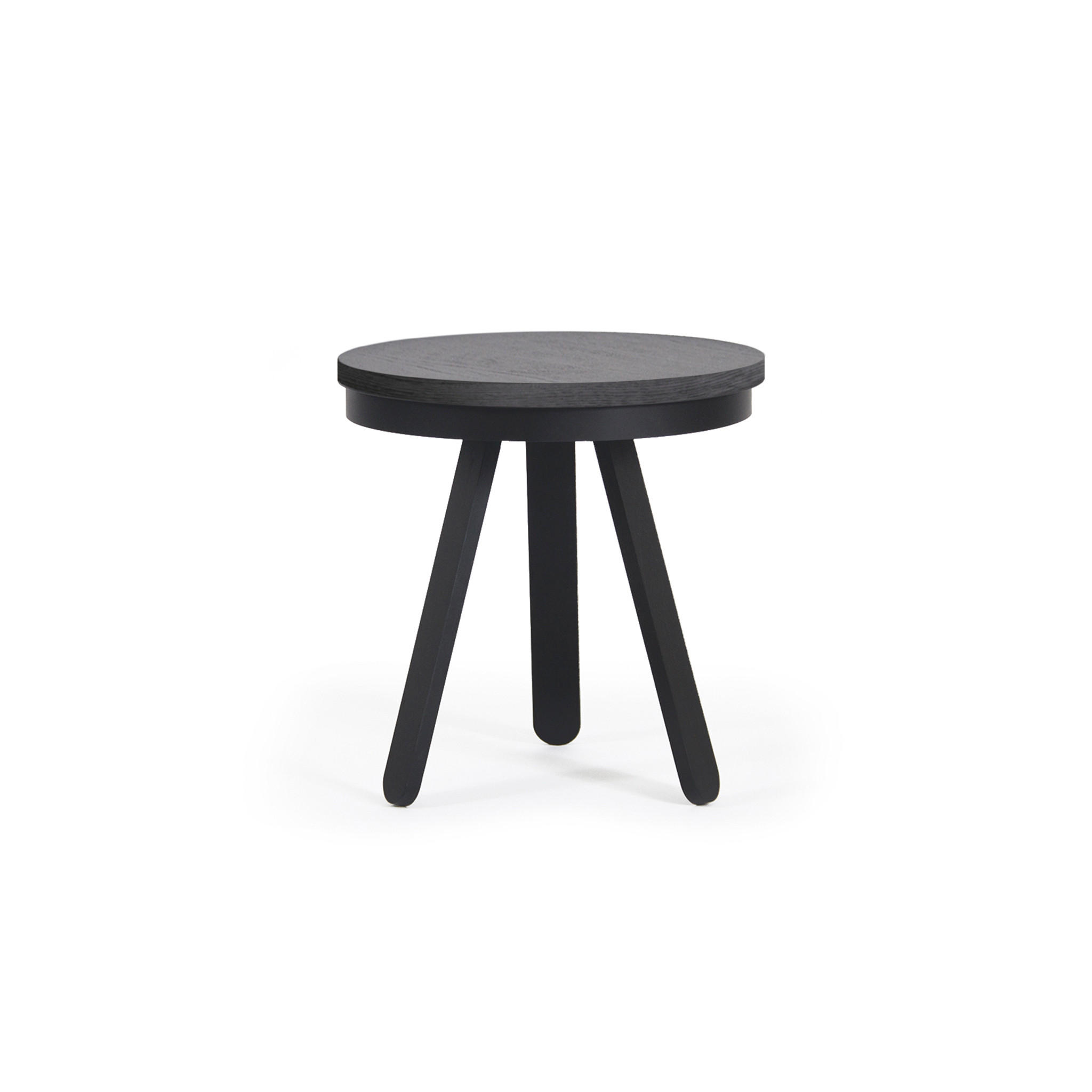 BEISTELLTISCH Batea S mit Tablett - Schwarz, Holz (42/42/42cm) - Woodendot