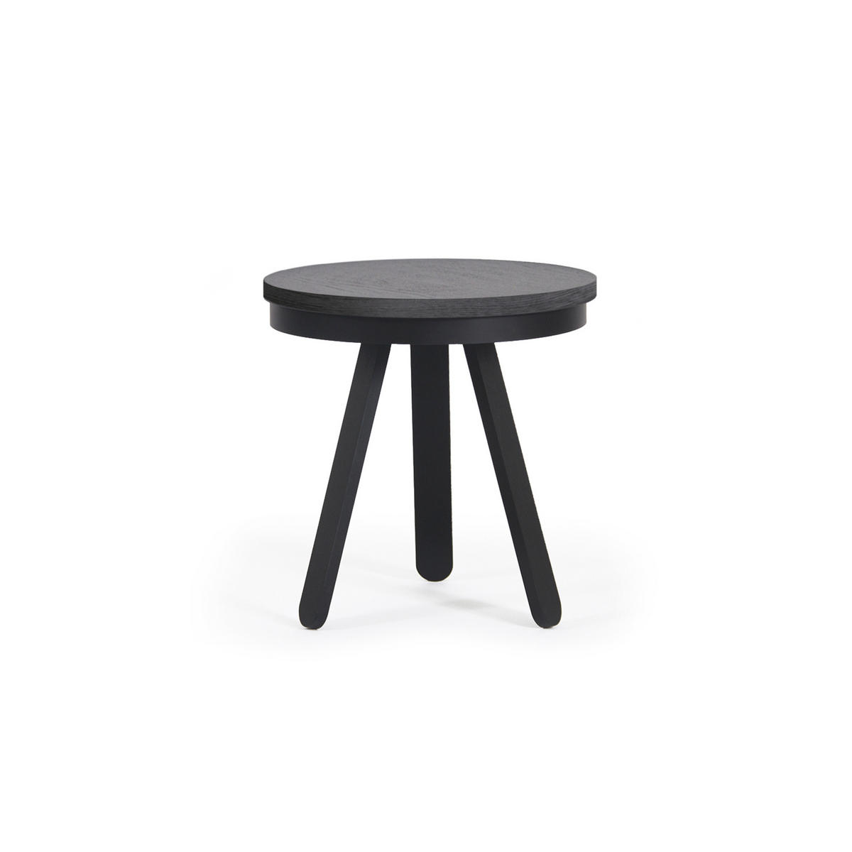 BEISTELLTISCH Batea S mit Tablett - Schwarz, Holz (42/42/42cm) - Woodendot