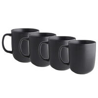 TASSE (4er Set) Casa Nova - Schwarz, Keramik (0.4L) - BUTLERS