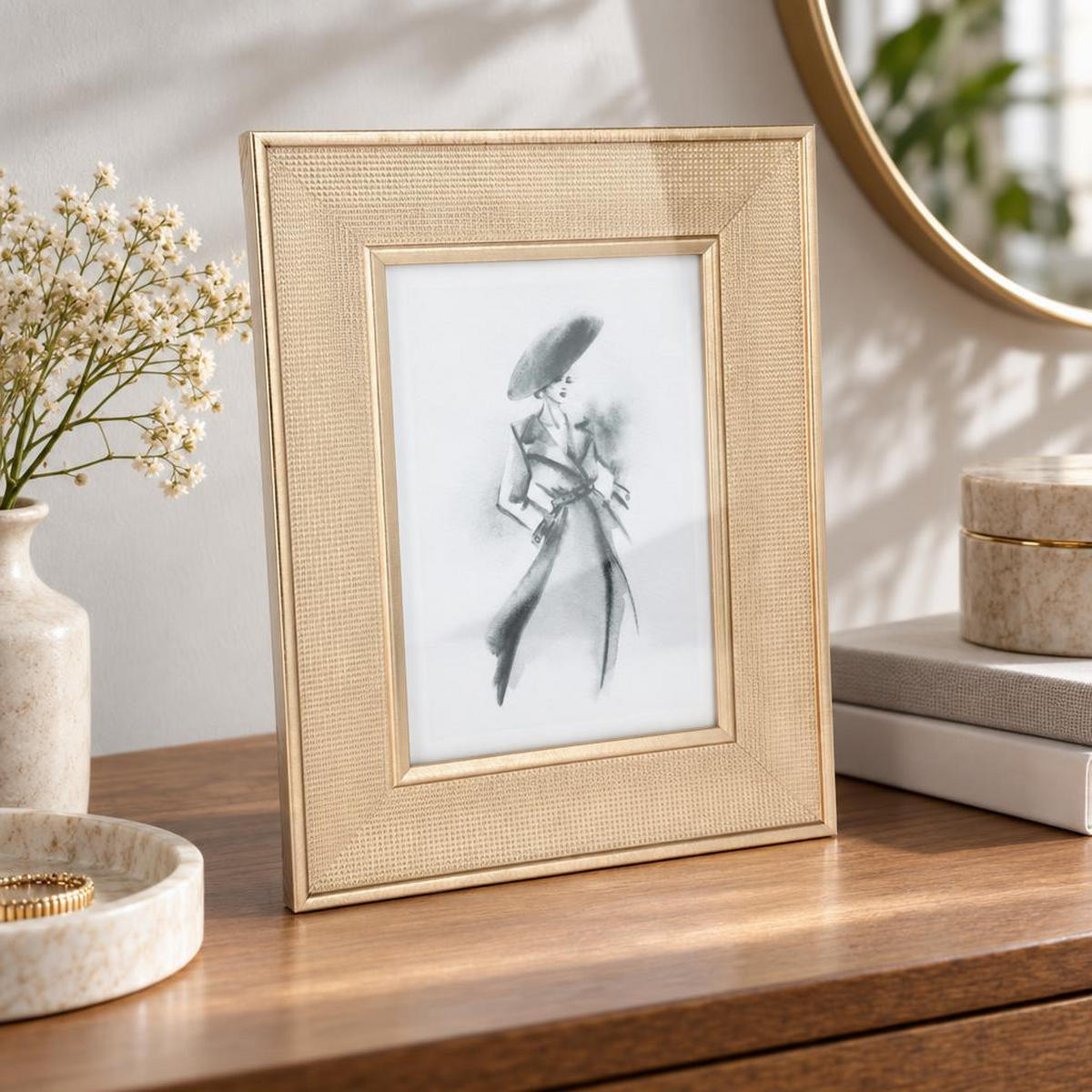 FOTORAHMEN 25,5/20,5/1,6 cm - Braun, Kunststoff (20.5/1.6/25.5cm) - Home Styling Collection