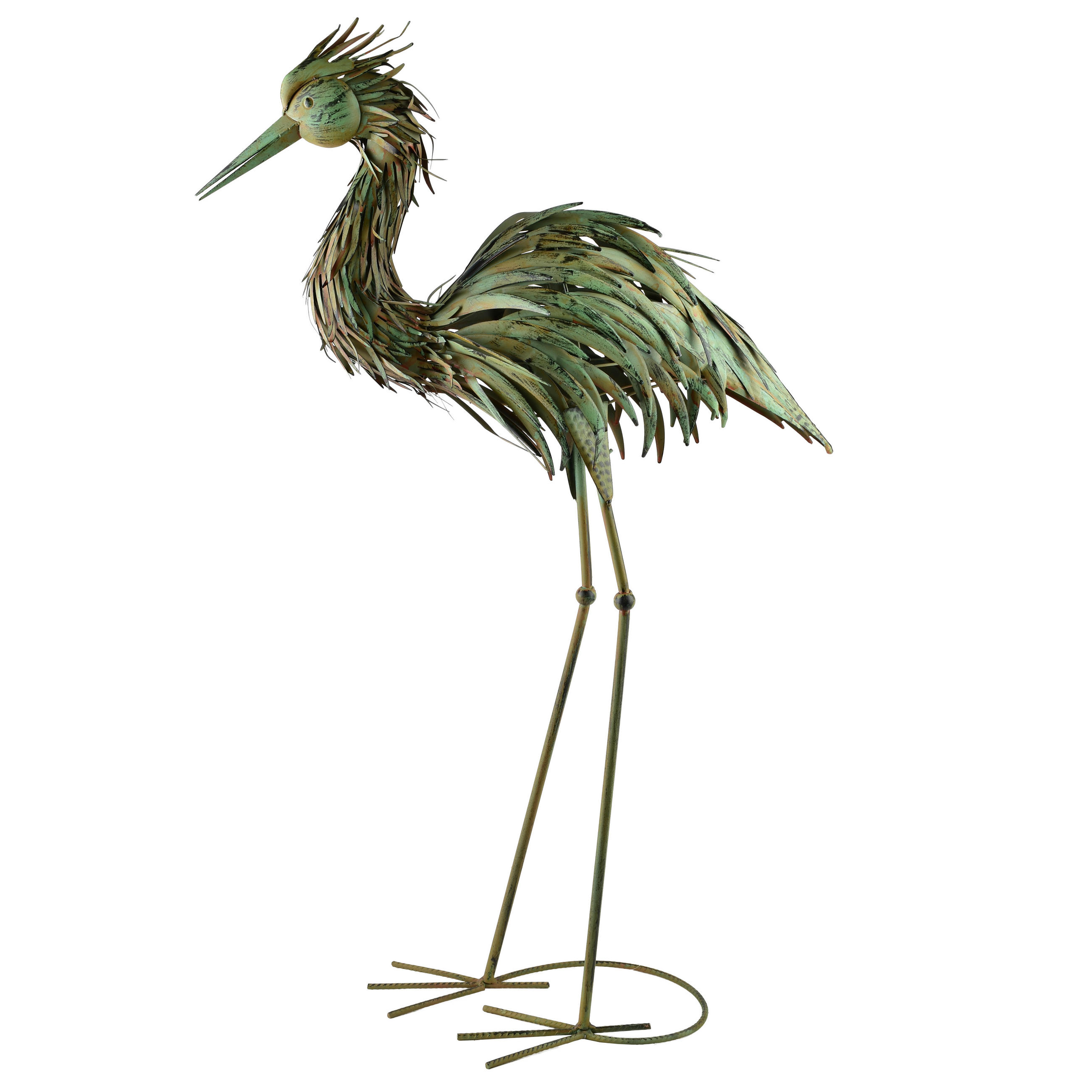 FIGÚRA Cedric, kov, zelená, 60/20/95cm - zelená, kov (60/25/65cm) - Mondex
