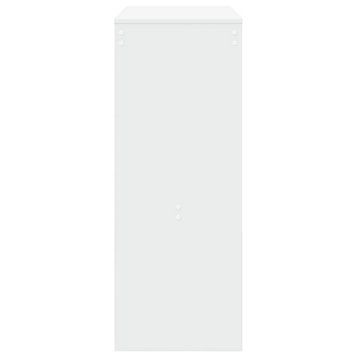 BARTISCH Moderner 90/40/103,5 cm aus Holzwerkstoff Weiß mit 3 Regal - Weiß, Holz (40/90/103.5cm) - vidaXL