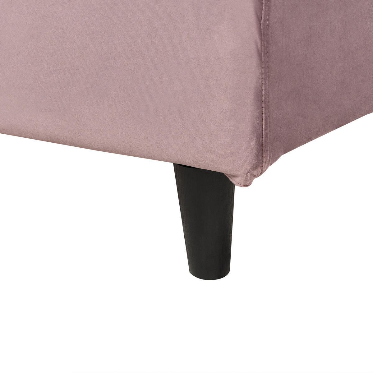 POLSTERBETT 90/200 cm Rosa Fitou - Pink, Textil (90/200cm) - Beliani