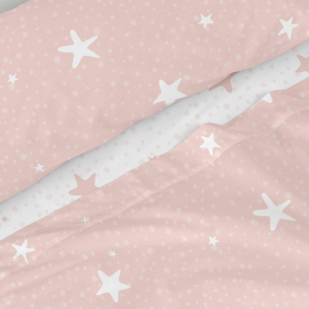 BETTWÄSCHE 2er-Set teiliges little star 180x270 cm rosa - Pink, Textil (180/270cm) - Happy Friday