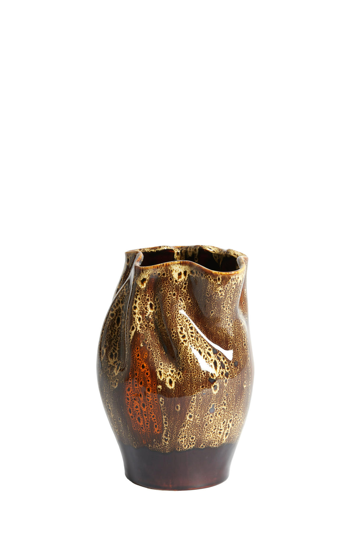 VAZE Althea Orange 22.5/20.5/30 cm - Orange, Keramik (30cm) - Light & Living