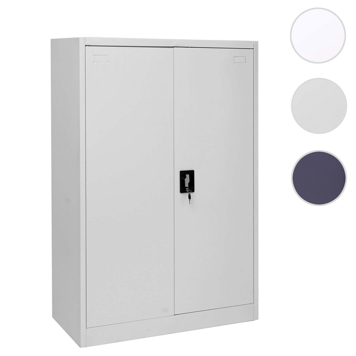 AKTENSCHRANK Hellgrau - Hellgrau, Metall (90/140/40cm) - MCW