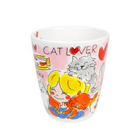 BECHER Katzenliebhaber in Bunt - 350 ml - Multicolor, Keramik (0.35L) - Blond Amsterdam