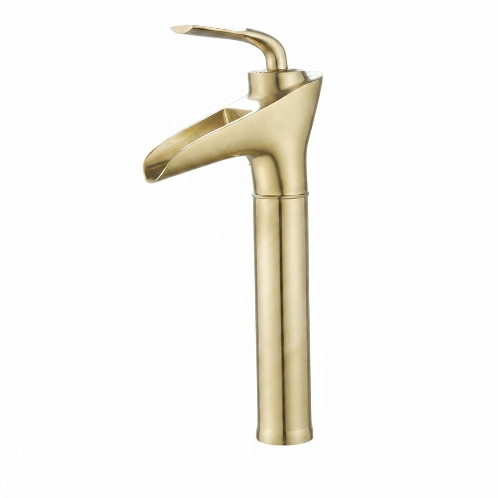 BADEZIMMERARMATUR, 32 x 14 cm, gold - Goldfarben, Metall (37/7/22cm) - Vallsero