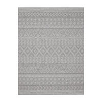 OUTDOORTEPPICH Grau-Dunkelgrau 80 x 250 cm - Dunkelgrau, Kunststoff (80/250cm) - TT Home