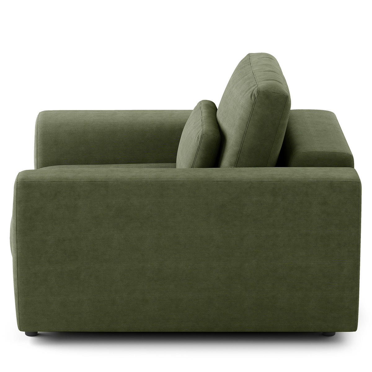 SESSEL - Schwarz/Grün, Kunststoff/Textil (116/80/117cm) - home24