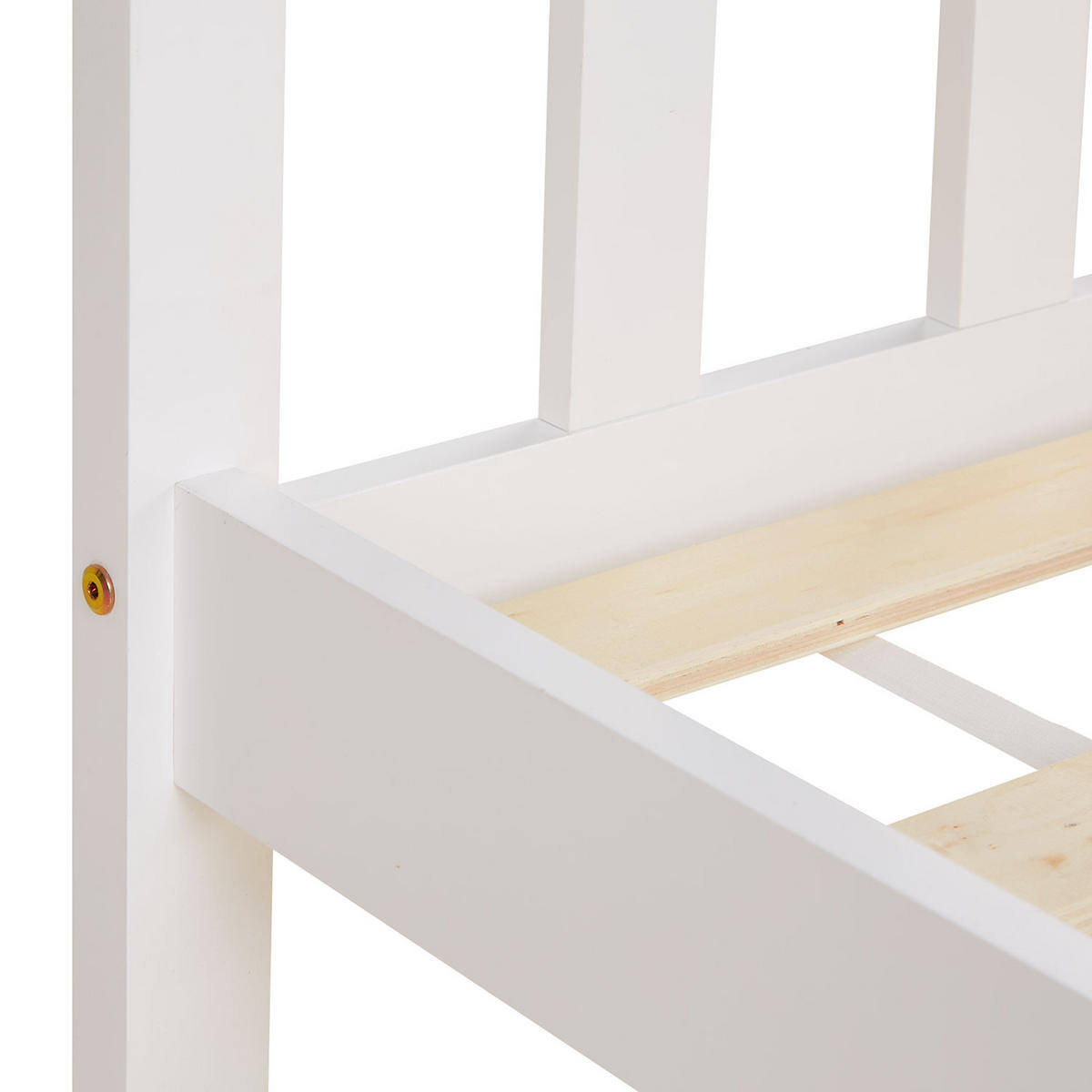 HOLZBETT Kinderbett 90/200 cm weiß - Weiß, Holz (90/200cm) - Homestyle4u