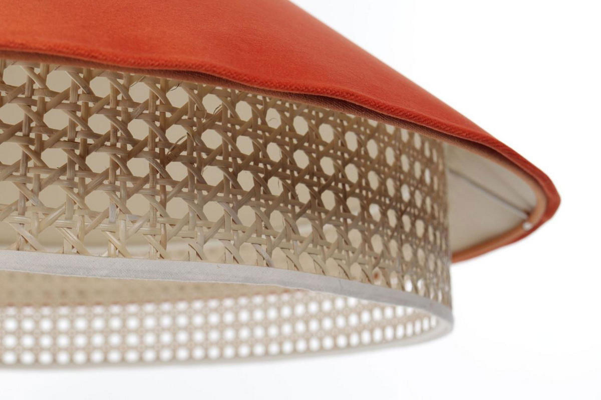 HÄNGELEUCHTE Orange 60/25 cm - Orange, Kunststoff (60/1.3/25cm) - ONZENO