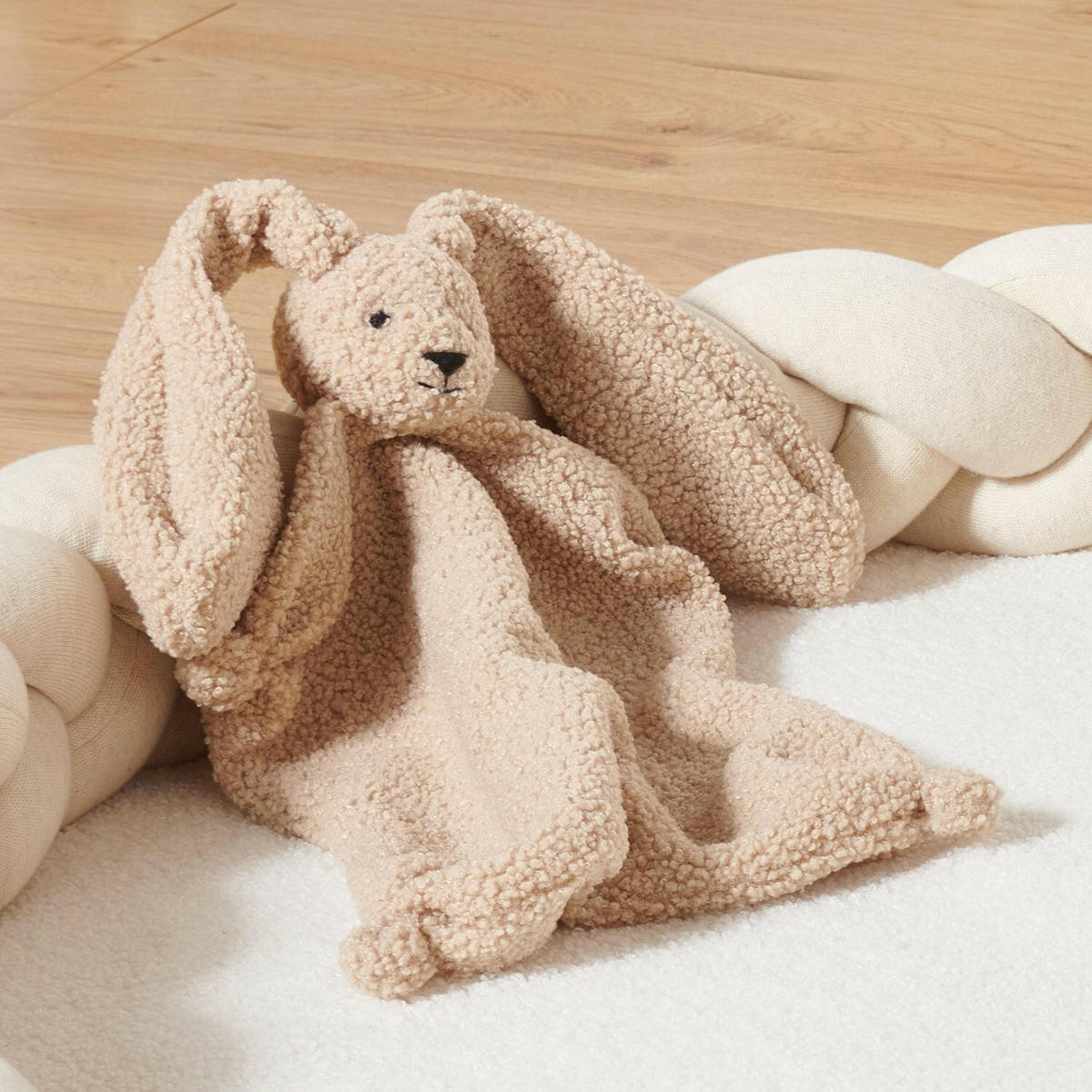 SCHNUFFELTUCH Hase Teddy Beige - Beige, Textil (30/1/30cm) - nordic coast company