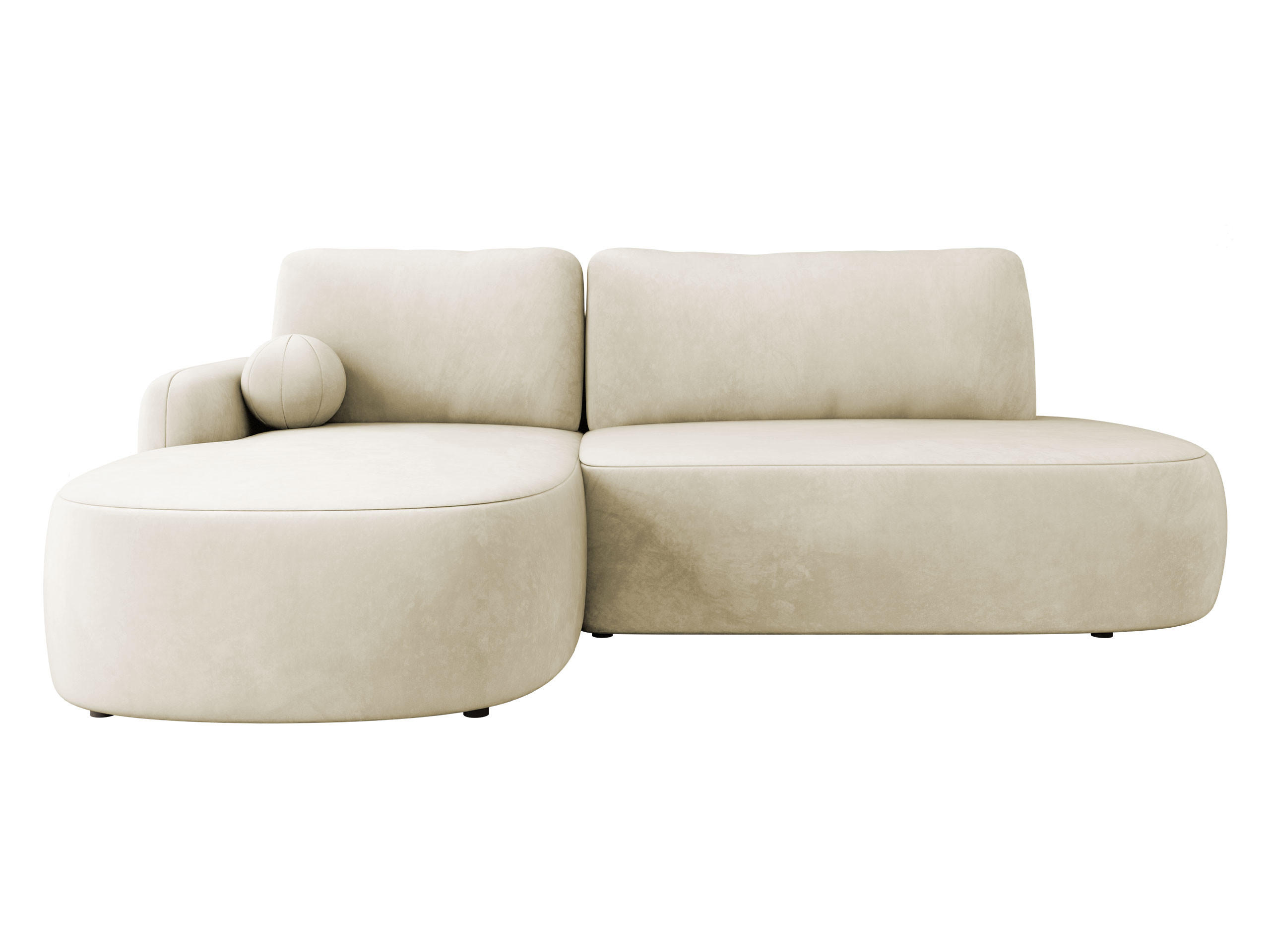ECKSOFA Loridu O, Seite: Links - Schwarz/Mokka, Holz/Kunststoff (274/174cm) - MIRJAN24