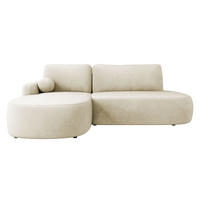 ECKSOFA Loridu O, Seite: Links - Schwarz/Mokka, Holz/Kunststoff (274/174cm) - MIRJAN24