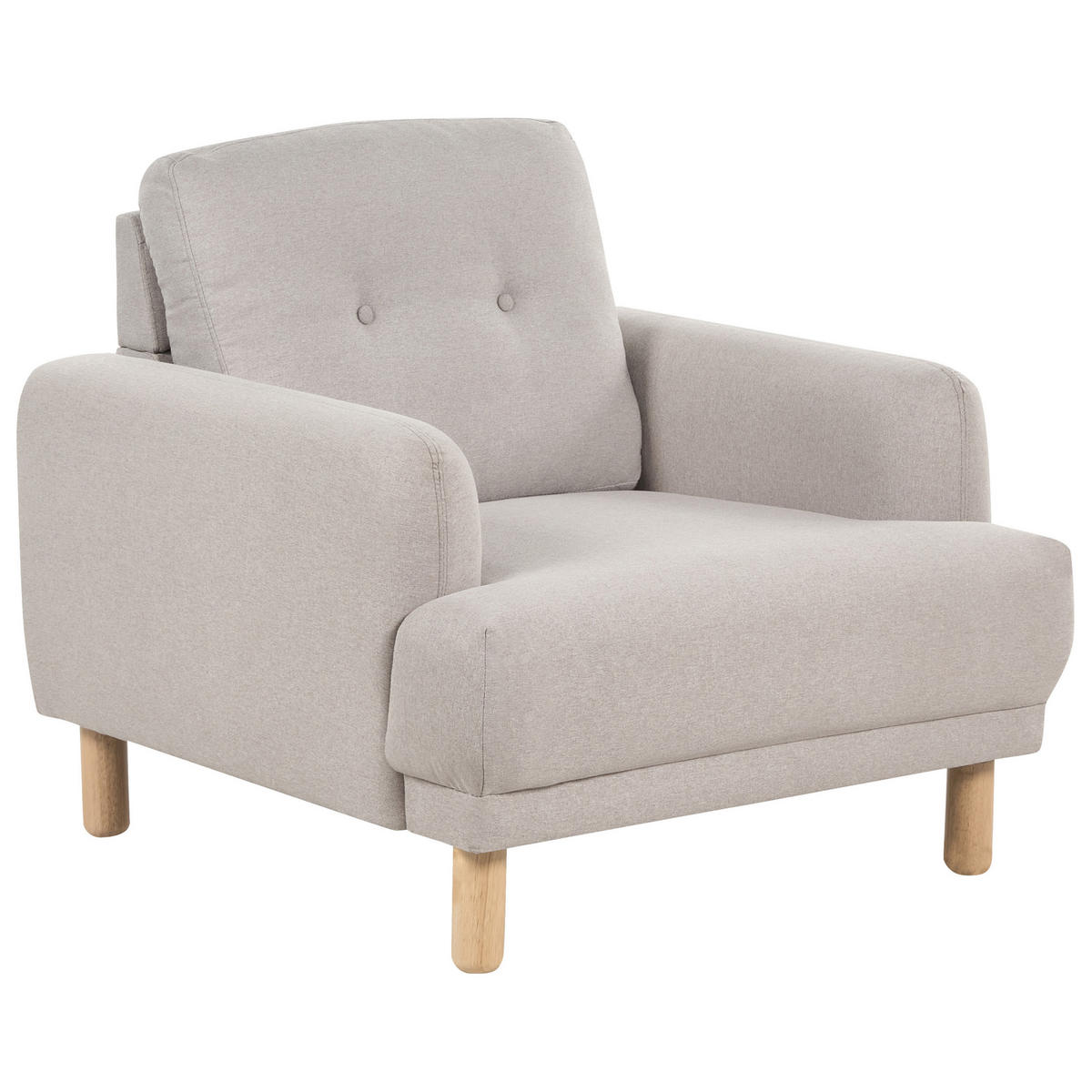 4-SITZER-SOFA Set Stoff taupe Tuve - Hellbraun/Beige, Textil (90/90/288cm) - Beliani