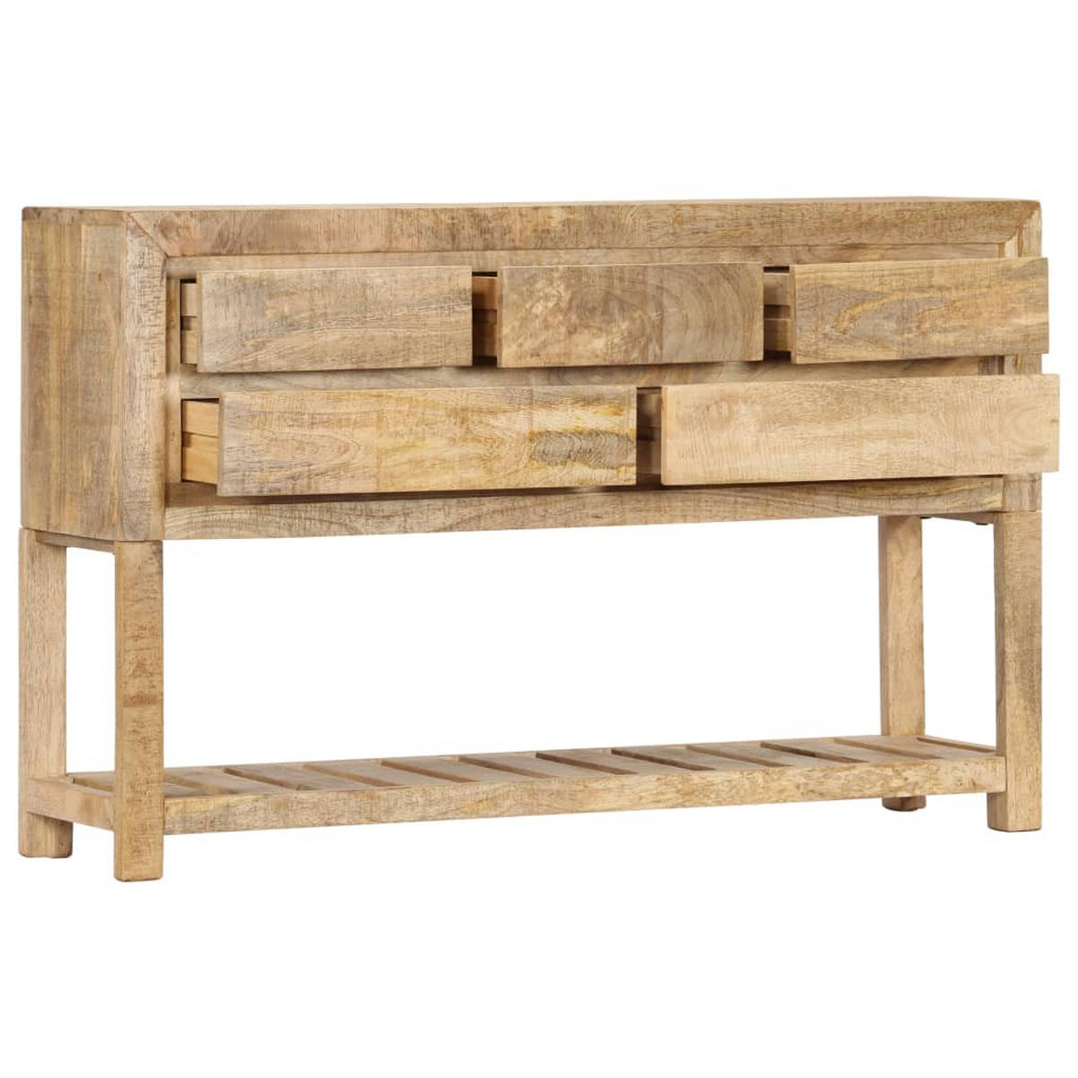 SIDEBOARD 120/30/75 Cm Massivholz Mango - Braun, Holz (30/75/120cm) - vidaXL