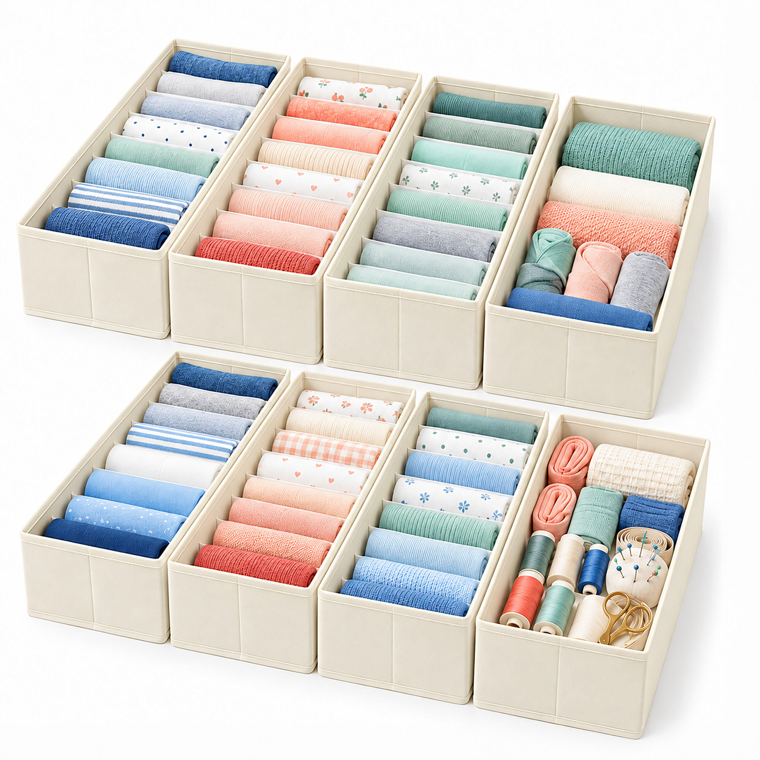ORGANIZATOR Bej set-8-piese