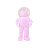 SCHNEEKUGEL Summerglobe The Astronauts Medium, Glas / Polyresin, Pink, 18 cm - Pink, Glas (8/18/9cm) - Donkey Products