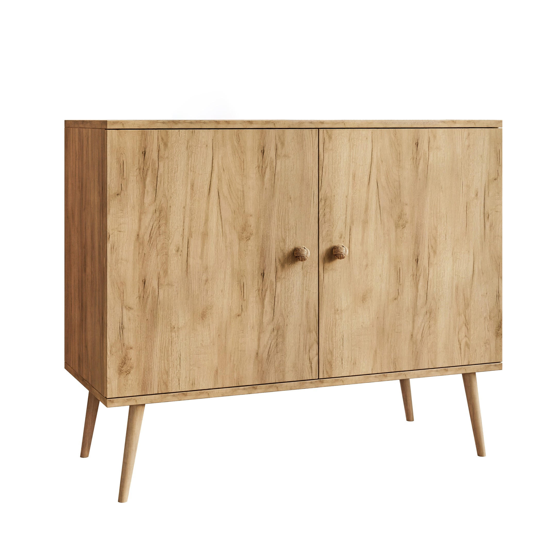 KOMMODE Zweitürige HARMONY Craft Gold Eiche - Eichefarben, Holzwerkstoff (100/85/42cm) - Lookway