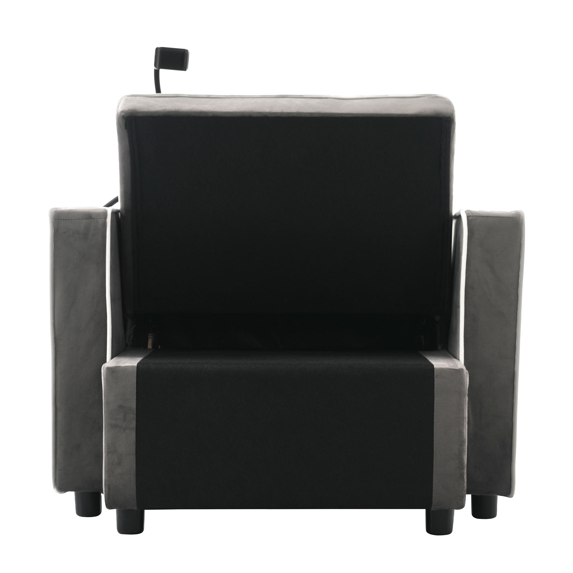 Sonnenh Schlafsofa Grau 167x76x83 cm