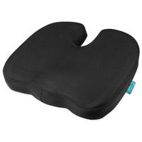 SITZKISSEN BeauErgo FS Memory Foam 45/35 cm - Schwarz, Textil (35/45cm)