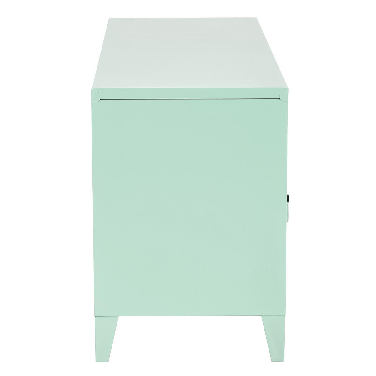 TV-ELEMENT Metall Grün - Braun, Metall (120/58/40cm) - Urban Meuble