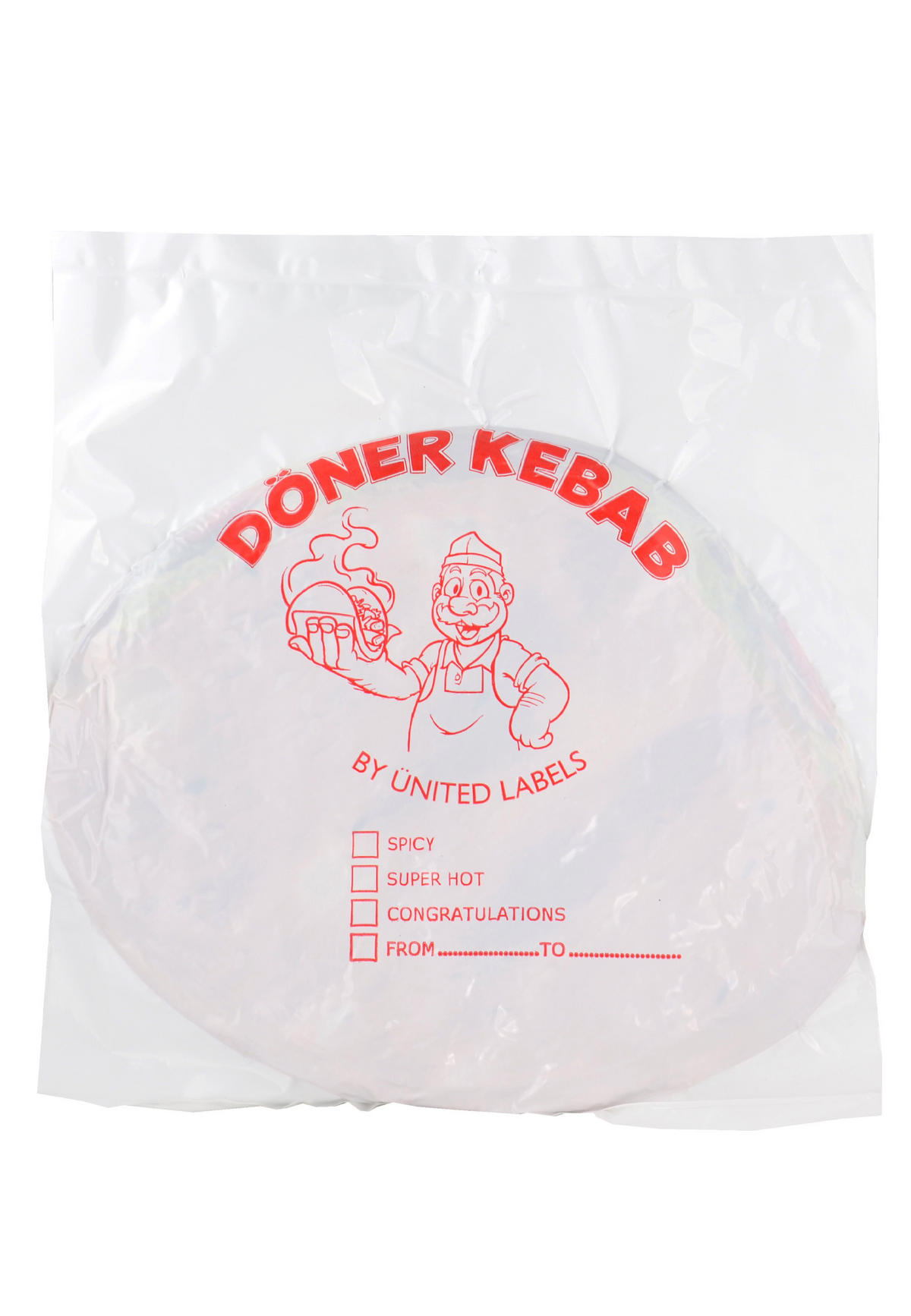 ZIERKISSEN Döner Kebab Dönertasche 40 x 30 cm - Multicolor, Textil (30/40/10cm) - United Labels