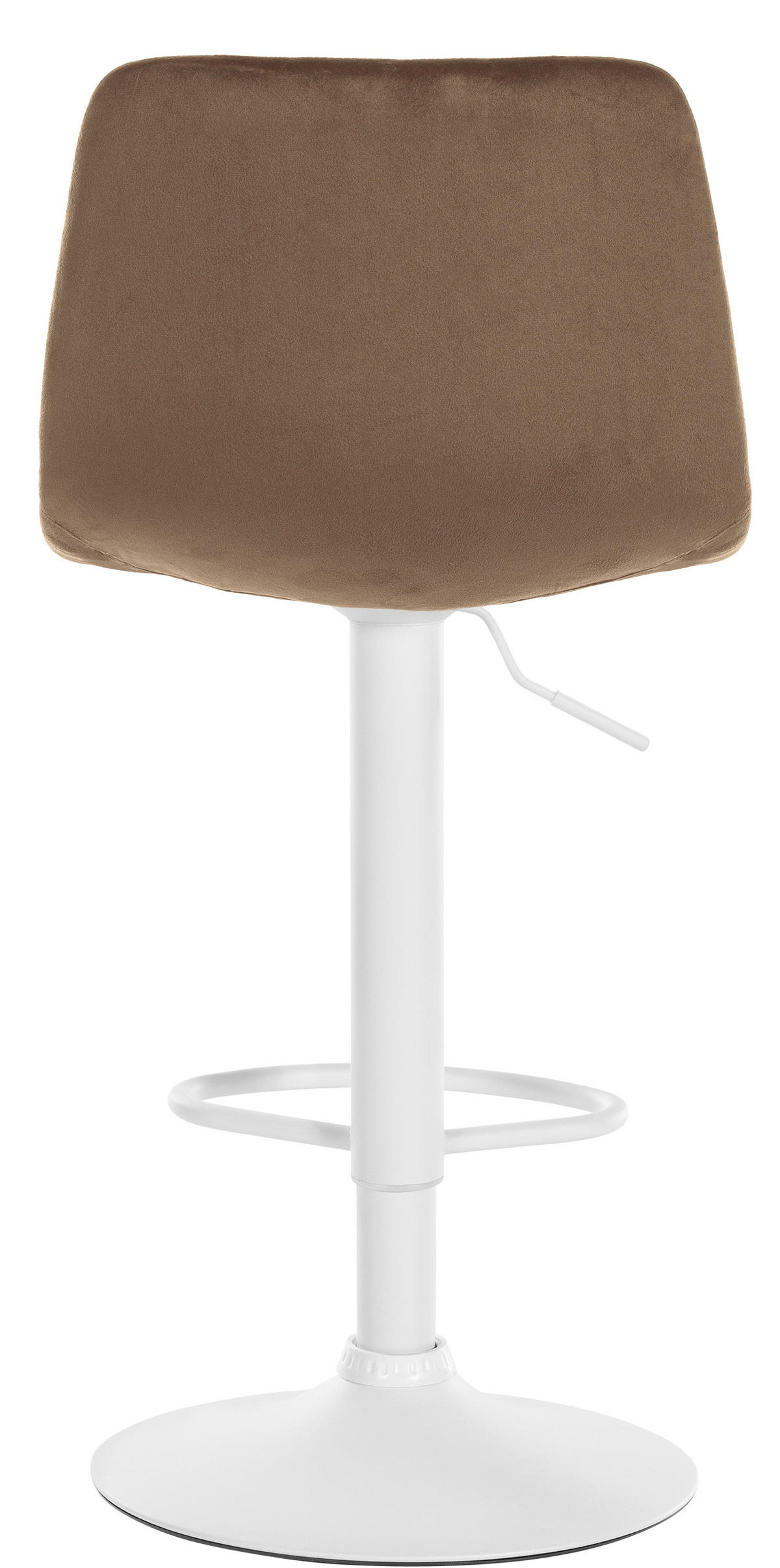 BARHOCKER 2er Set Samt braun - Braun, Textil/Metall (44/88/43cm) - CLP