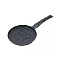CRÊPEPFANNE Schwarz 18/18/1.8 cm KB7971 - Schwarz, Metall (18cm) - Klausberg 