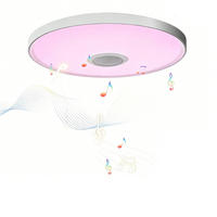 LED-DECKENLEUCHTE Rund 46 cm RGB Lichtsystem Fernbedienung - Weiß, Kunststoff (46/46/4cm) - Coonoor