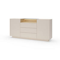 KOMMODE Kiro Beige, mit Schubladen und LED - Beige, Holzwerkstoff (176/83/40cm) - Bettso