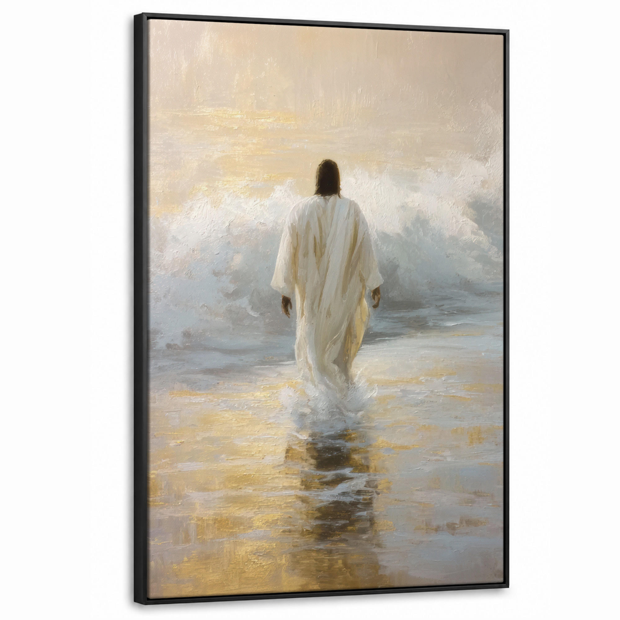 MuchoWow Leinwand Gold 100x150 cm