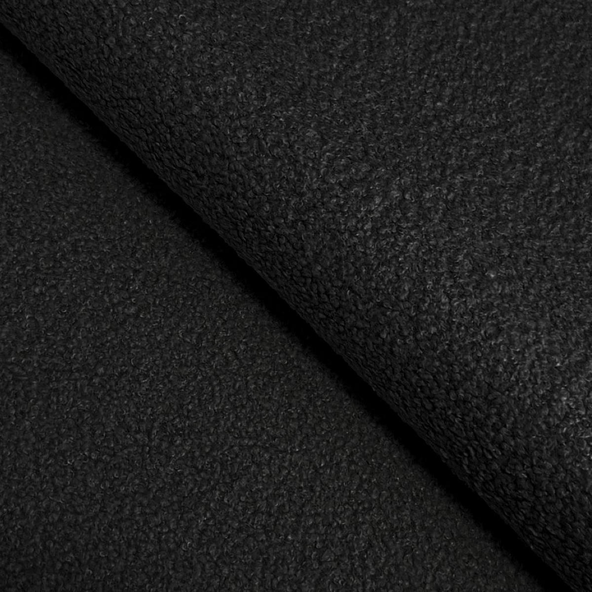 ECKSOFA VIENNA Stil Bettkasten und Funktionalität Bouclé Schwarz Rechts - Schwarz, Holz (261/143cm) - Kaiser Möbel