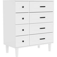 SCHUBLADENKOMMODE mit Füßen in 75/87/40cm-DG3 - Weiß, Holzwerkstoff/Metall (40/87/75cm) - HOMAVO