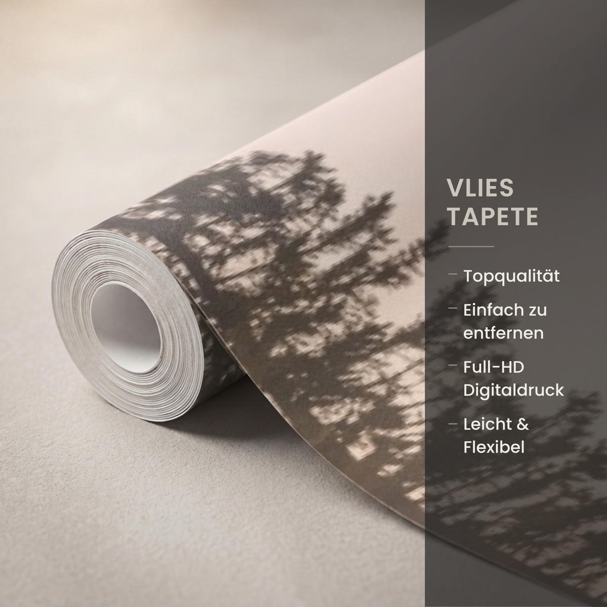 TAPETE - Berge - Wasser - Bäume - 300x200 cm - Multicolor, Papier (300/200cm) - OnlyWow