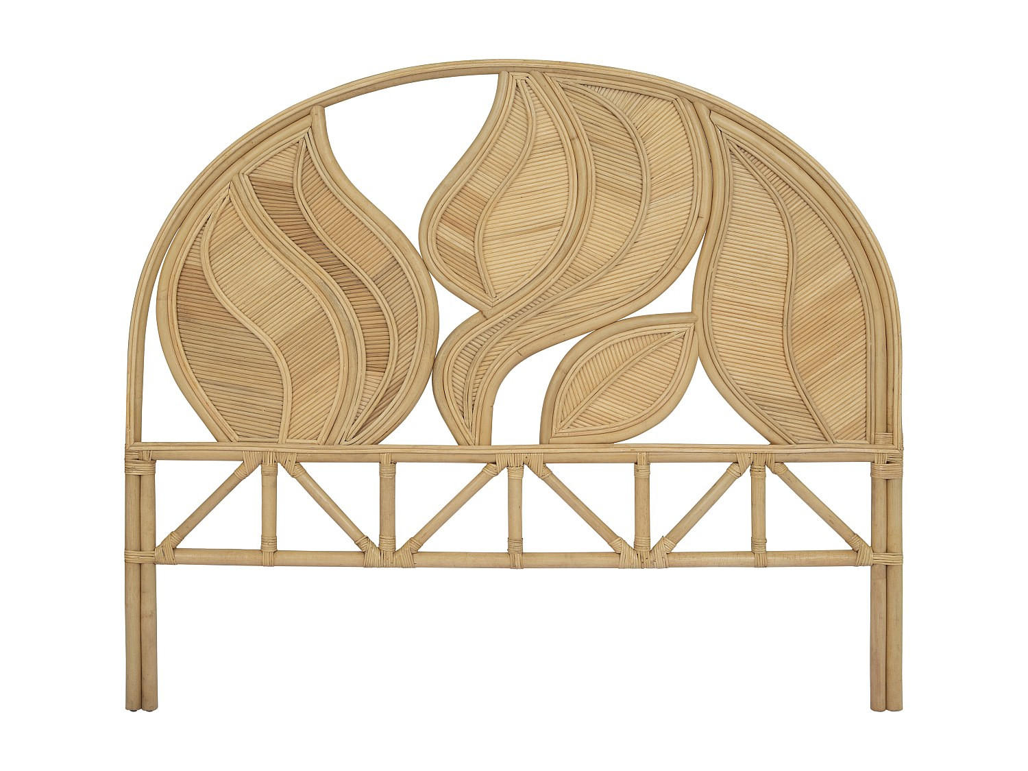 BETT-KOPFTEIL 160 cm - Rattan - Holzfarben - FLERIO - Naturfarben, Holzwerkstoff (160/135/5cm) - Vente-Unique