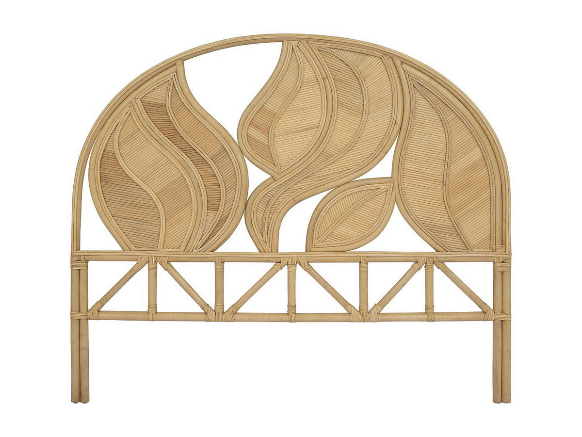 BETT-KOPFTEIL 160 cm - Rattan - Holzfarben - FLERIO - Naturfarben, Holzwerkstoff (160/135/5cm) - Vente-Unique