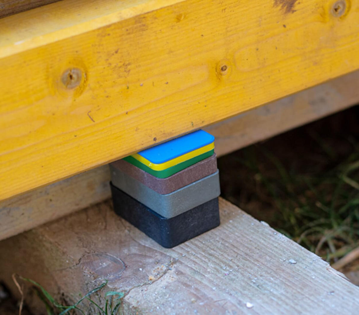 UNTERLEGPLATTEN Kunststoff 60 x 40 mm 40er Set - Multicolor, Kunststoff - BAUHELD