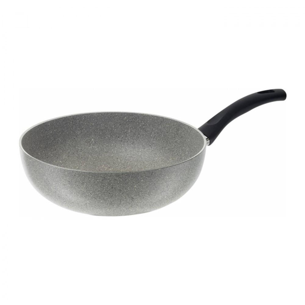 WOK Grau 28/28/10 cm FERG9V028U - Grau, Metall (28cm) - Ballarini
