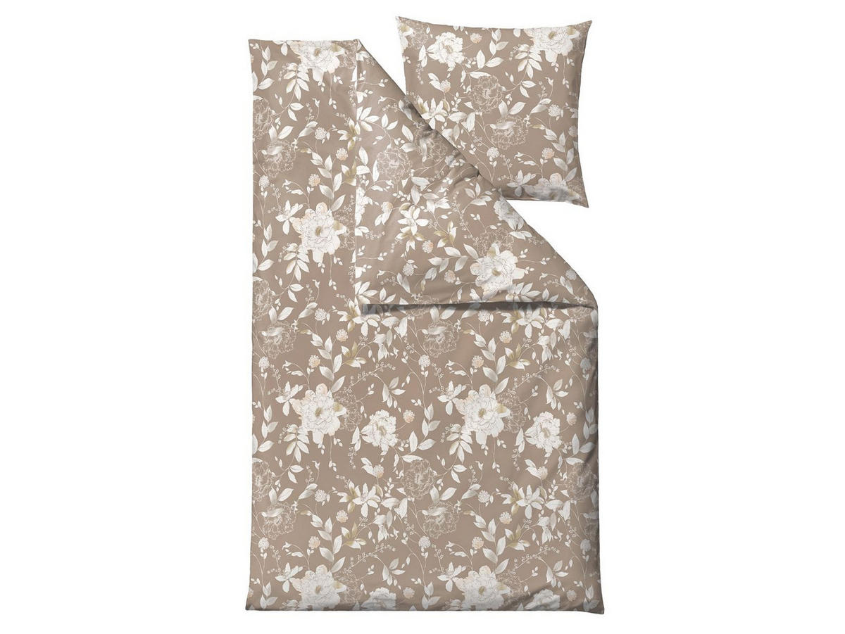 BETTWÄSCHE Garden Bloom beige 135/200 cm Baumwolle - Beige, Textil (135/200cm) - Södahl