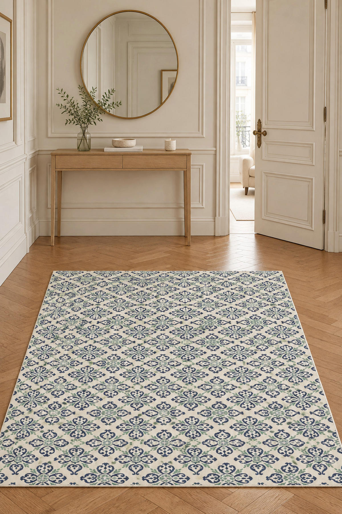 TEPPICH für Innen und Außen fleckenbeständig blau - Blau, Textil (120/170cm) - AFK Living