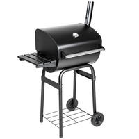 HOLZKOHLEGRILL ,85 x 48 x 123 cm,schwarz - Schwarz, Metall (48/123/85cm) - tectake
