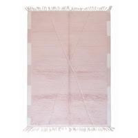 BERBERTEPPICH authentisch und natürlich aus Wolle 200x 300 cm - Pink, Naturmaterialien (200/300cm) - AFK Living