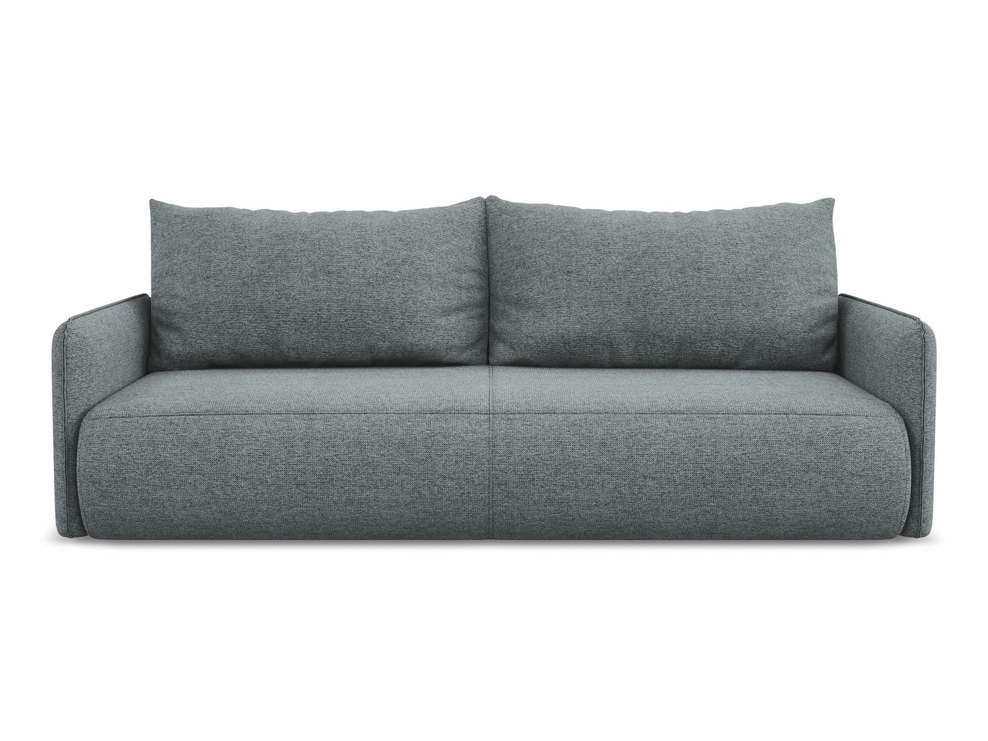 3-SITZER SOFA mit Schlaffunktion Chenille Stoff Blau - Blau/Blaugrau, Kunststoff/Textil (216/86/105cm) - Makamii