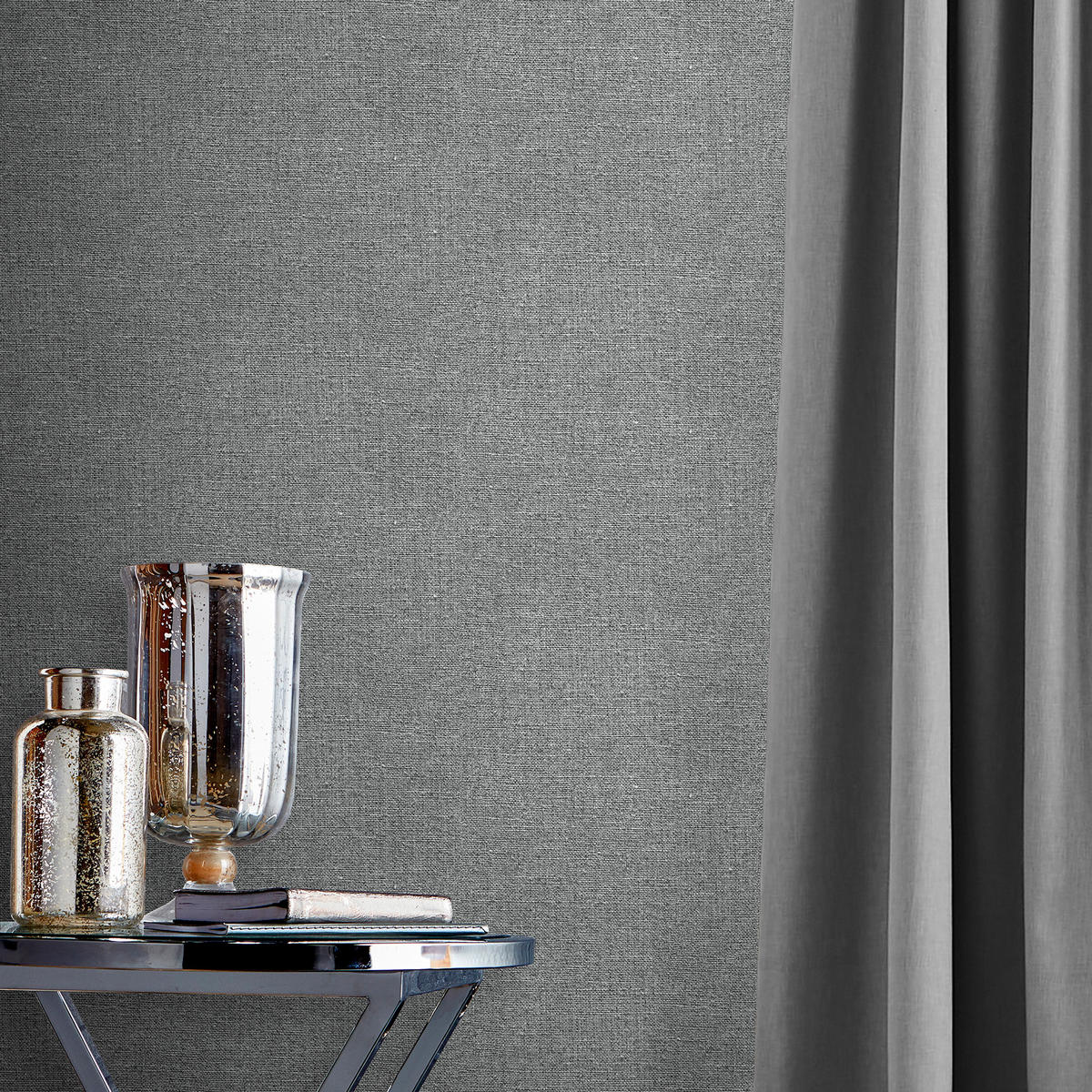 VLIESTAPETE Haptic Grey - Grau, Papier/Kunststoff (52/1000cm) - Graham & Brown