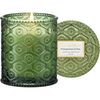 DUFTKERZE im Glas Granatapfel & Pinie 170g - Grün, Paraffin (9cm)